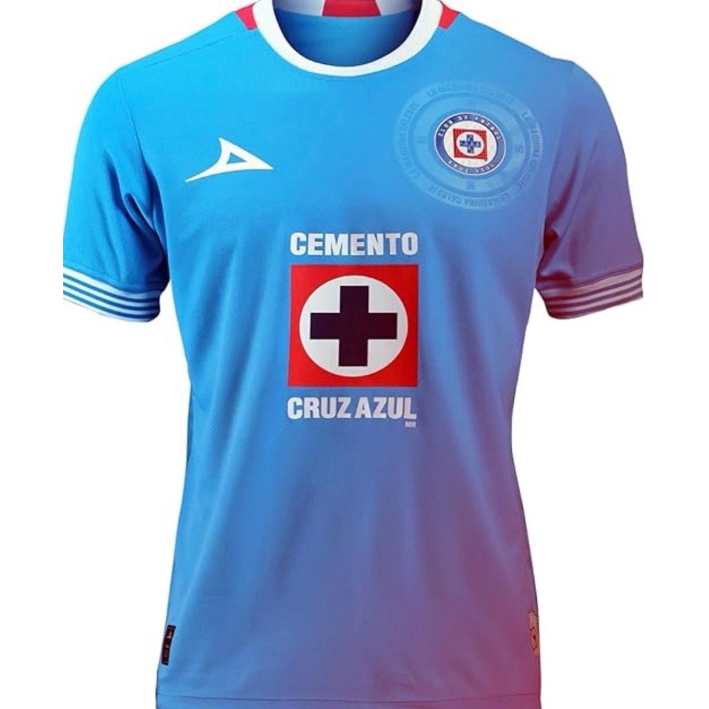 Pirma‎ Cruz Azul Mens Away Soccer Jersey Blue White 18172 Authentic NWT Small